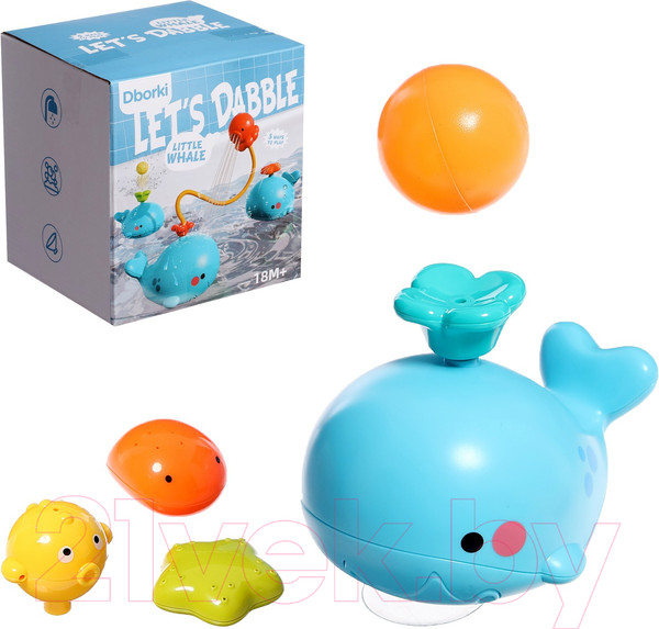 Изображение товара Набор игрушек для ванной Sima-Land Фонтанчик Китенок XQS3017A / 10091189