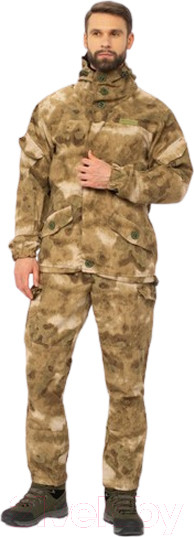 Изображение товара Костюм для охоты и рыбалки Huntsman Горка 3 -5°С Малахит Смесовая Рипстоп (р-р 56-58/182-188)