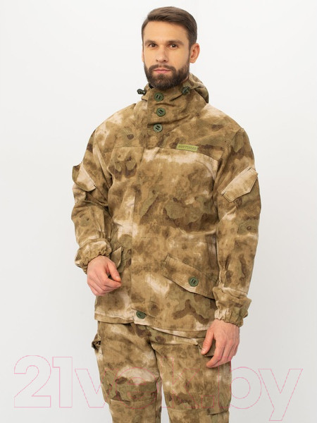 Изображение товара Костюм для охоты и рыбалки Huntsman Горка 3 -5°С Малахит Смесовая Рипстоп (р-р 56-58/182-188)