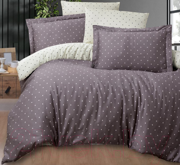 Изображение товара Комплект постельного белья DO&CO Delux Point 1.5сп / 11620 (лиловый)