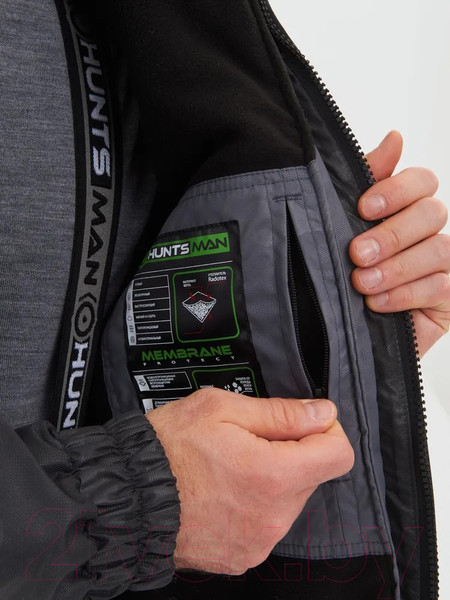Изображение товара Костюм для охоты и рыбалки Huntsman Горка Люкс -10°C Серый Breathable Camo (р-р 60-62/182-188)