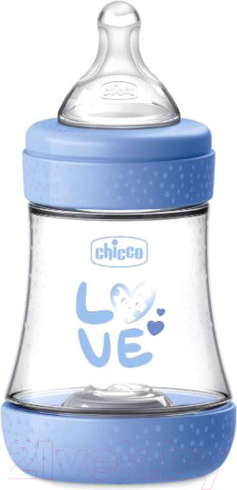 Изображение товара Бутылочка для кормления Chicco Perfect 5 Boy с силиконовой соской / 00020211210040 (150мл, голубой)