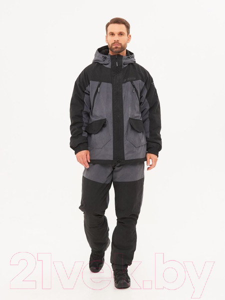 Изображение товара Костюм для охоты и рыбалки Huntsman Горка Люкс -10°C Серый Исландия (р-р 52-54/182-188)
