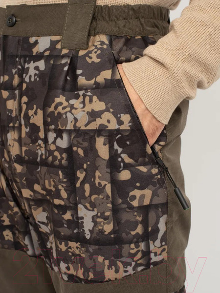 Изображение товара Костюм для охоты и рыбалки Huntsman Горка Люкс -10°C Хаки/002 Исландия/Alova (р-р 56-58/170-176)