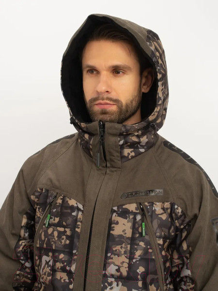 Изображение товара Костюм для охоты и рыбалки Huntsman Горка Люкс -10°C Хаки/002 Исландия/Alova (р-р 52-54/170-176)