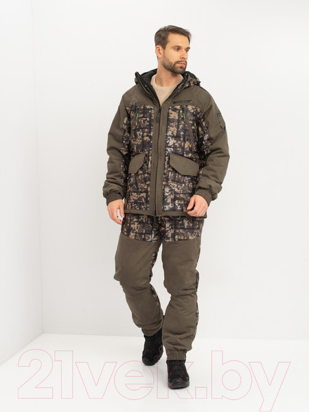 Изображение товара Костюм для охоты и рыбалки Huntsman Горка Люкс -10°C Хаки/002 Исландия/Alova (р-р 44-46/182-188)
