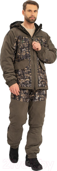 Изображение товара Костюм для охоты и рыбалки Huntsman Горка Люкс -10°C Хаки/005 Исландия/Alova (48-50/182-188)