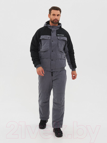 Изображение товара Костюм для охоты и рыбалки Huntsman Таймень -15°C Серый Исландия (р-р 44-46/170)