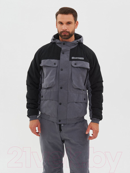 Изображение товара Костюм для охоты и рыбалки Huntsman Таймень -15°C Серый Исландия (р-р 52-54/182)