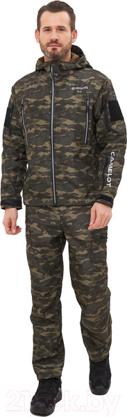 Изображение товара Костюм для охоты и рыбалки Huntsman Камелот Softshell Милитари (р-р 60-62/188)