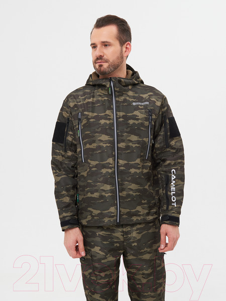 Изображение товара Костюм для охоты и рыбалки Huntsman Камелот Softshell Милитари (р-р 60-62/188)