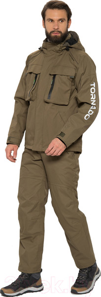Изображение товара Костюм для охоты и рыбалки Huntsman Торнадо 0°C Breathable Хаки (р-р 56-58/182-188)