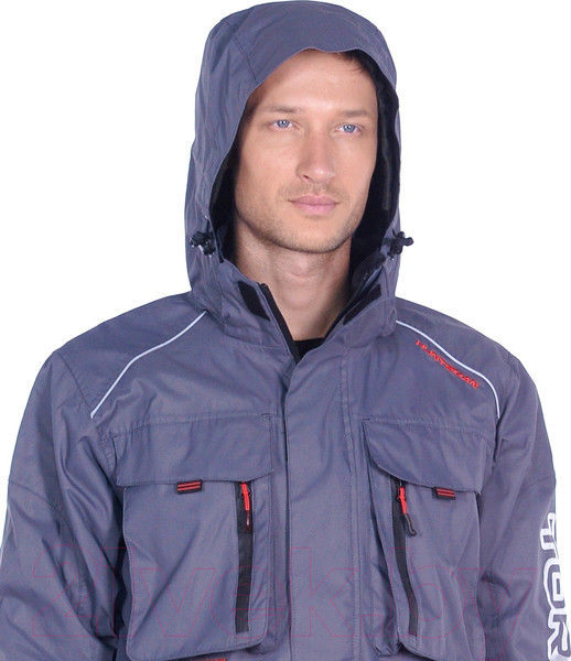 Изображение товара Костюм для охоты и рыбалки Huntsman Торнадо 0°C Breathable Серый (р-р 44-46/182-188)