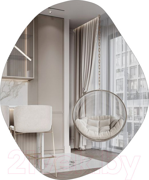 Изображение товара Зеркало Emze 76x92 / LED.NF.76.92.4K (с подсветкой)