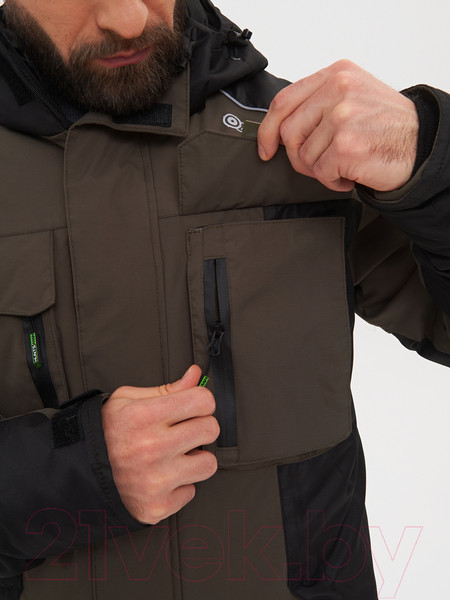 Изображение товара Костюм для охоты и рыбалки Huntsman Торнадо -15°C Breathable Хаки (р-р 48-50/182-188)