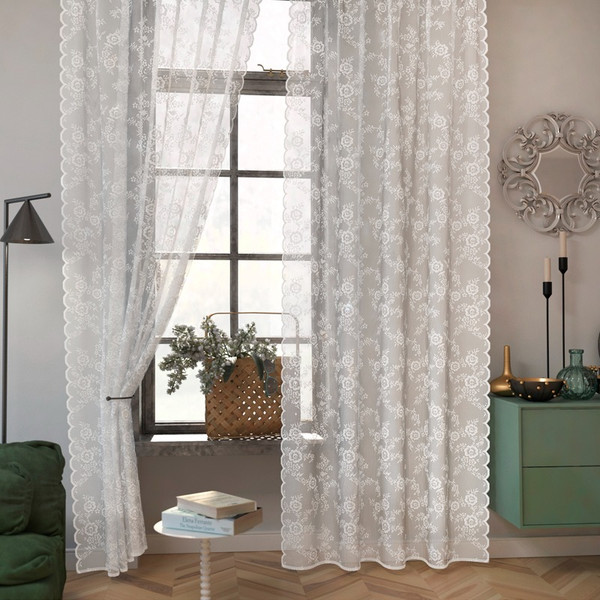 Изображение товара Комплект гардин Лента м537С (300x165, белый)