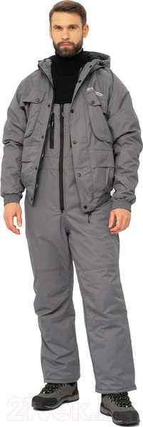 Изображение товара Костюм для охоты и рыбалки Huntsman Таймень -15°C Breathable Серый (р-р 56-58/182)