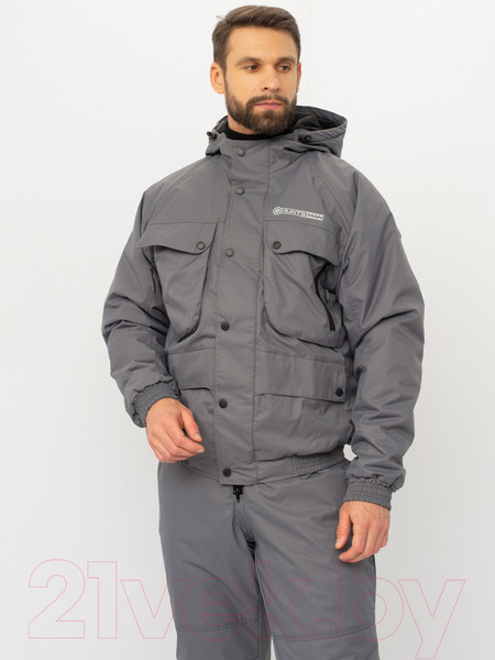 Изображение товара Костюм для охоты и рыбалки Huntsman Таймень -15°C Breathable Серый (р-р 60-62/188)