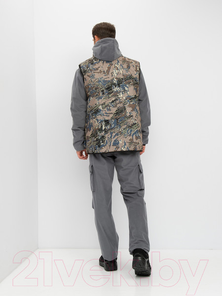 Изображение товара Костюм для охоты и рыбалки Huntsman Тайга-3 -8°C Alova Лабиринт/Серый (р-р 44-46/170-176)