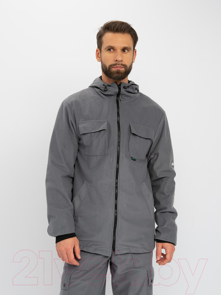 Изображение товара Костюм для охоты и рыбалки Huntsman Тайга-3 -8°C Alova Лабиринт/Серый (р-р 44-46/170-176)