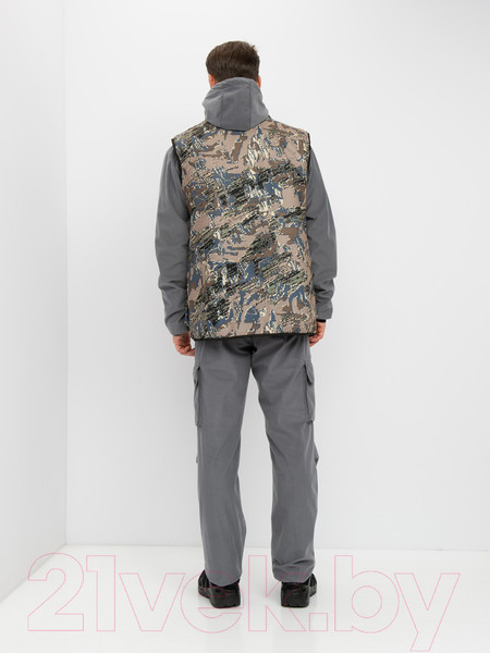 Изображение товара Костюм для охоты и рыбалки Huntsman Тайга-3 -8°C Alova Лабиринт/Серый (р-р 52-54/182-188)