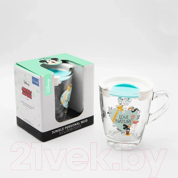 Изображение товара Кружка Lucaris Disney Jungle 3P0164001G0002 (зеленая крышка)