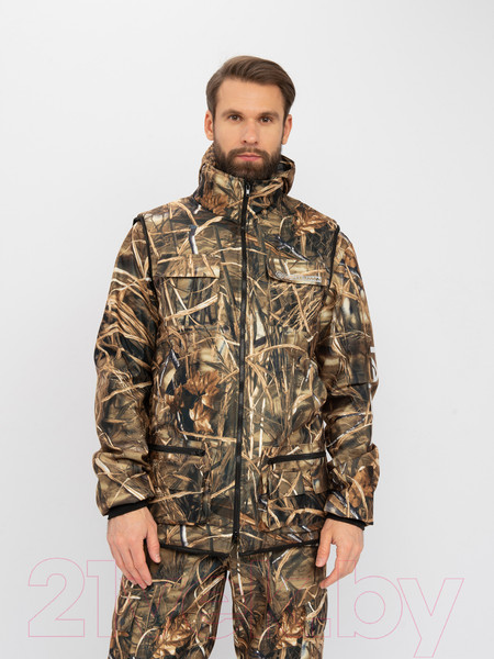 Изображение товара Костюм для охоты и рыбалки Huntsman Тайга-3 Alova Камыш (р-р 48-50/182-188)