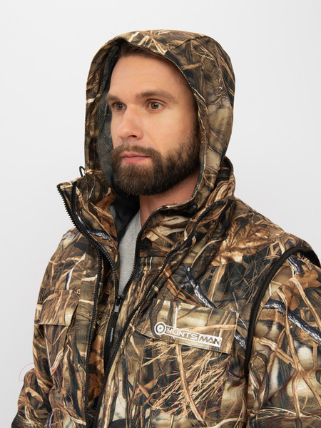 Изображение товара Костюм для охоты и рыбалки Huntsman Тайга-3 Alova Камыш (р-р 48-50/182-188)