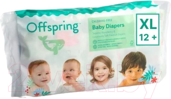 Изображение товара Подгузники детские Offspring Travel Pack XL 12+кг / OF01XL3 (3шт)