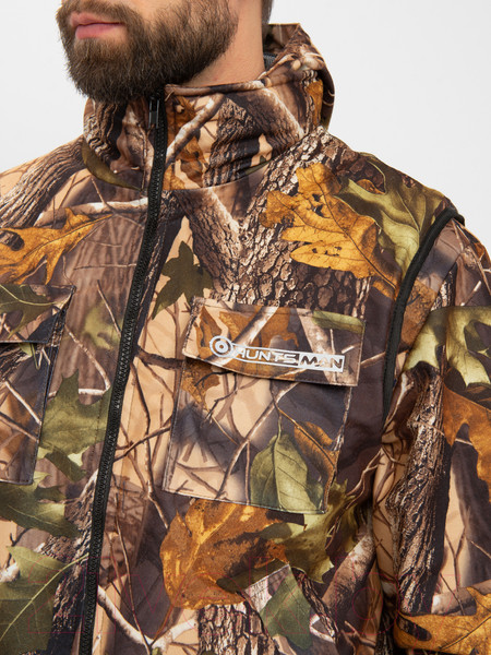 Изображение товара Костюм для охоты и рыбалки Huntsman Тайга-3 Alova Светлый лес (р-р 52-54/170-176)