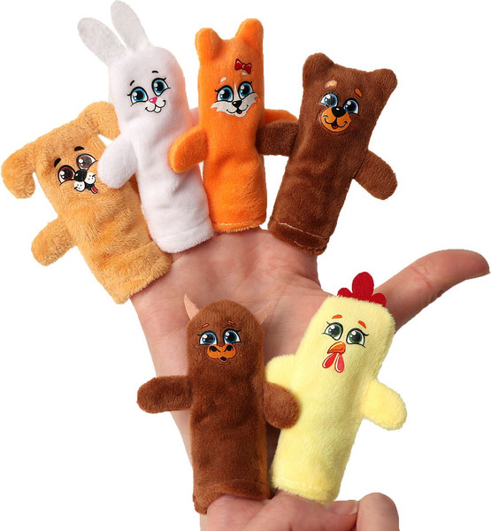 Изображение товара Пальчиковый кукольный театр Milo Toys Заяц и лисичка / 2506758