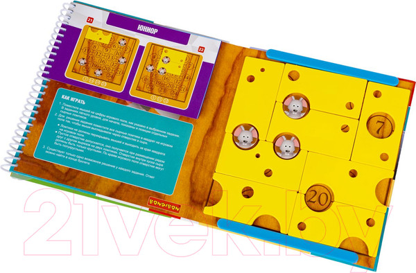 Изображение товара Игра-головоломка Bondibon БондиЛогика Сырные лазейки / ВВ6278