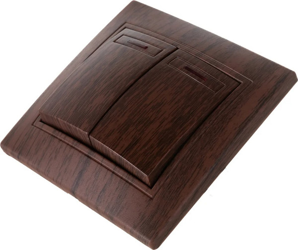 Изображение товара Выключатель INTRO Plano 1-105-10 / Б0053784 (венге)