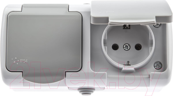 Изображение товара Розетка INTRO Atlantic 5-203-03 / Б0051060 (серый)