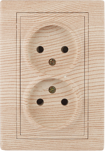 Изображение товара Розетка INTRO Plano 1-204-11 / Б0053914 (сосна)