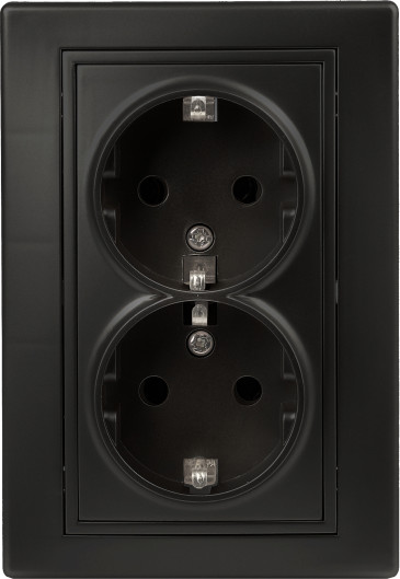 Изображение товара Розетка INTRO Plano 1-205-05 / Б0053919 (антрацит)