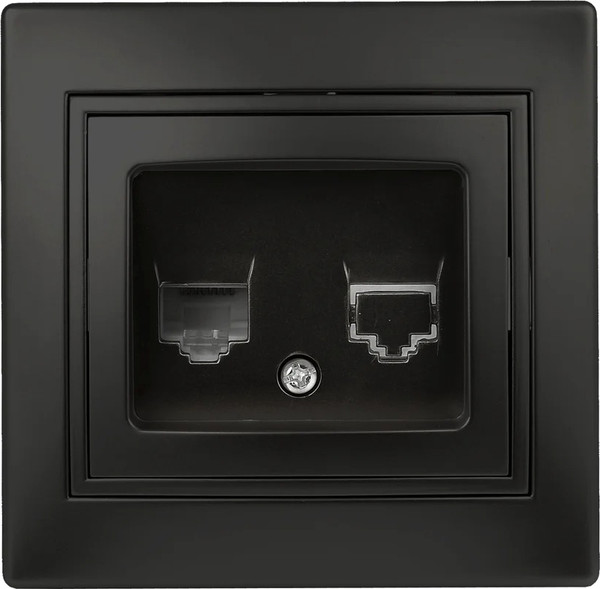 Изображение товара Розетка INTRO Plano 1-303-05 / Б0044575 (антрацит)