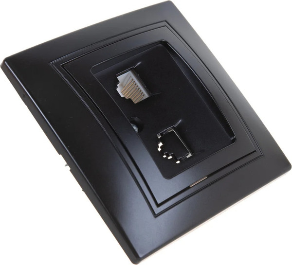 Изображение товара Розетка INTRO Plano 1-303-05 / Б0044575 (антрацит)