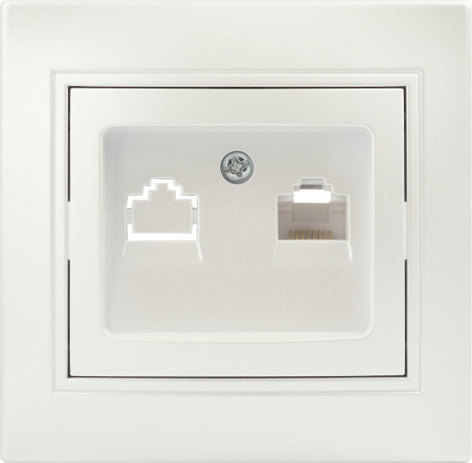 Изображение товара Розетка INTRO Plano 1-303-06 / Б0053987 (перламутр)