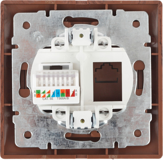 Изображение товара Розетка INTRO Plano 1-303-10 / Б0030088 (венге)