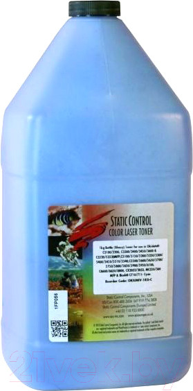 Изображение товара Тонер для принтера Static Control OKIUNIV2-1KG-C