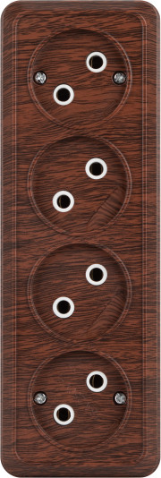 Изображение товара Розетка INTRO Quadro 2-207-10 / Б0053833 (венге)