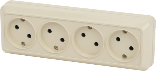 Изображение товара Розетка INTRO Quadro 2-207-02 / Б0053831 (слоновая кость)