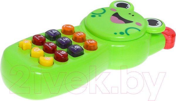 Изображение товара Развивающая игрушка Zabiaka Телефон. Любимые зверята / 7790599 (зеленый)
