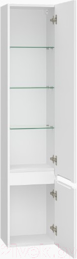 Изображение товара Шкаф-пенал для ванной Brevita Victory 35 / VIC-05035-010R (белый матовый)