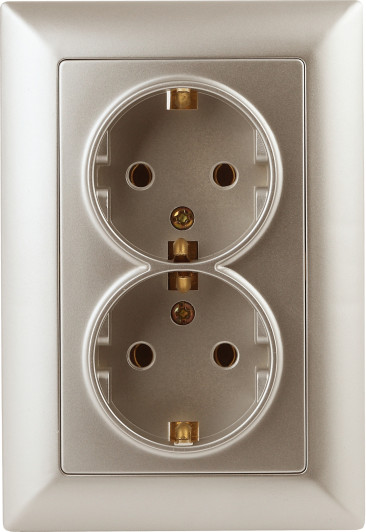 Изображение товара Розетка INTRO Solo 4-205-04 / Б0053676 (шампань)