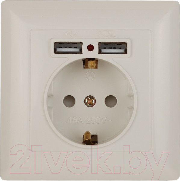 Изображение товара Розетка INTRO Solo 4-410-02 / Б0053714 (слоновая кость)