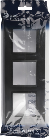 Изображение товара Рамка для выключателей и розеток ЭРА Elegance 14-5013-05 Classic / Б0060585 (антрацит)