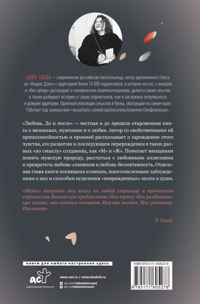Изображение товара Книга АСТ Любовь. До и после / 9785171605278 (Галль Л.)