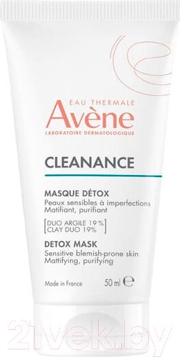 Изображение товара Маска для лица кремовая Avene Cleanance Детокс для глубокого очищения (50мл)